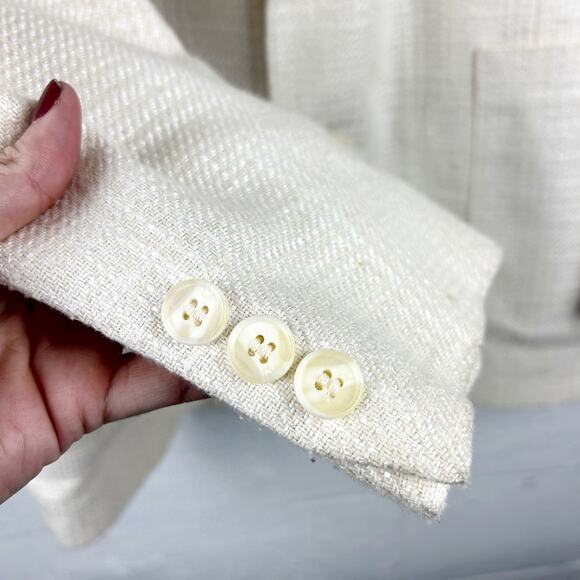 Levi Strauss Tailored Classics Vintage Cream Blazer – Classic Fit,‎ L - Picture 10 of 12